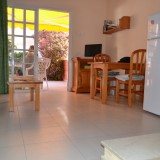 Duplex Bungalow with 1 bedroom. Large terrace, tiled and closed. Seating, sun loungers, awning - 1
