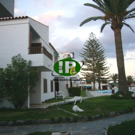 Bungalow with 2 bedrooms in 1st row to the beach at the beginning of Playa del Ingles
