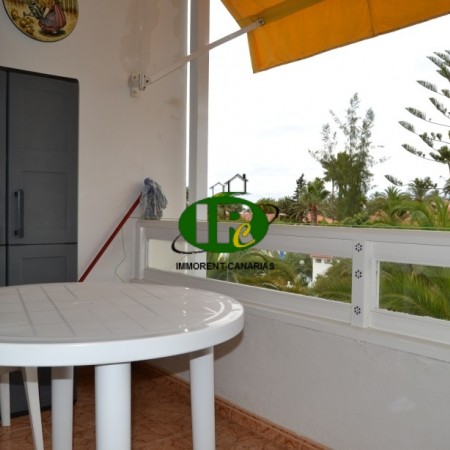 Holiday apartment, with 1 bedroom and balcony with awning towards Maspalomas